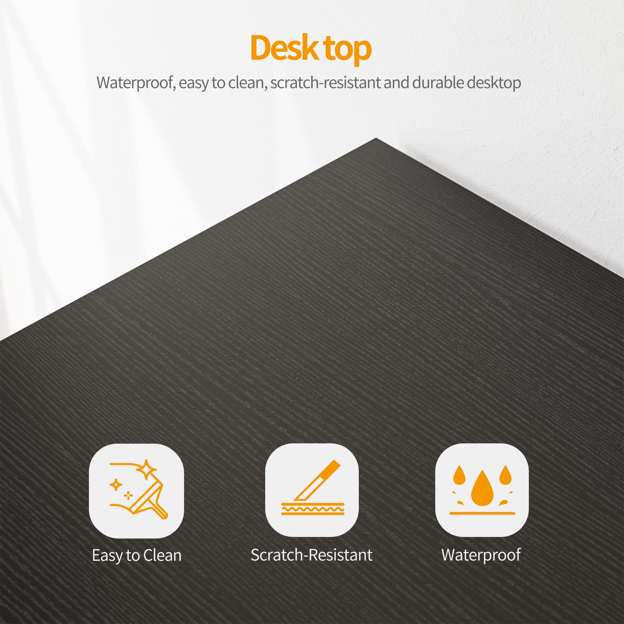 CubiCubi 47 Inch L-Shaped Gaming Desk with Monitor Stand - Sturdy Corner Computer Desk for Home Office, Gaming & Writing Workstation - Black | Perfect for Small Spaces & Multi-Monitor Setups