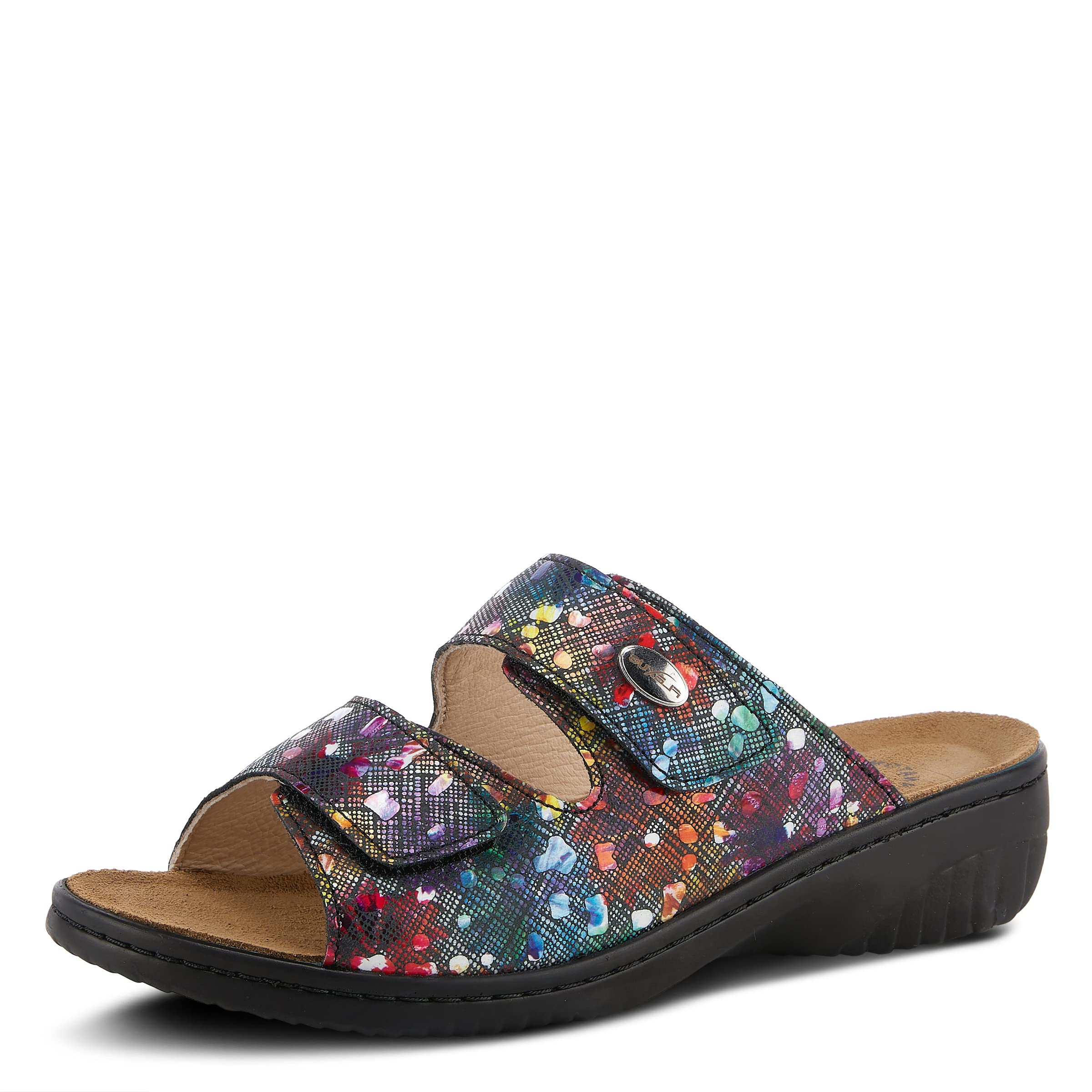 Spring Step Flexus Women's Bellasa Slide Sandal - Comfortable Summer Slide Sandals for Women, Casual Beach Shoes with Arch Support - Perfect for Poolside, Vacation & Outdoor Wear