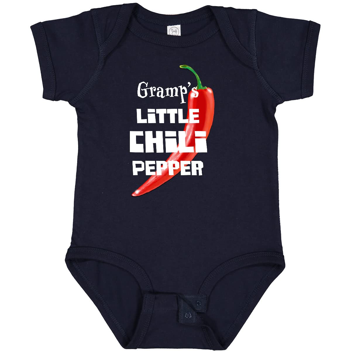 Inktastic Gramp's Little Chili Pepper Baby Bodysuit - Cute Infant Onesie for Grandparents' Love - Perfect for Family Photos, Holidays & Special Occasions