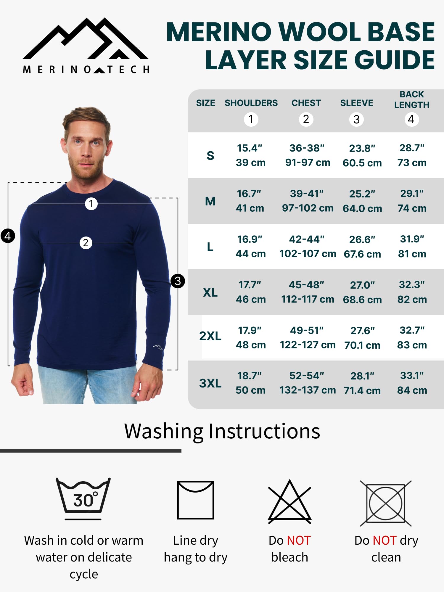 Premium 100% Merino Wool Base Layer for Men - Lightweight, Midweight & Heavyweight Thermal Long Sleeve Shirts with Hiking Socks - Ideal for Hiking, Camping & Winter Outdoor Activities