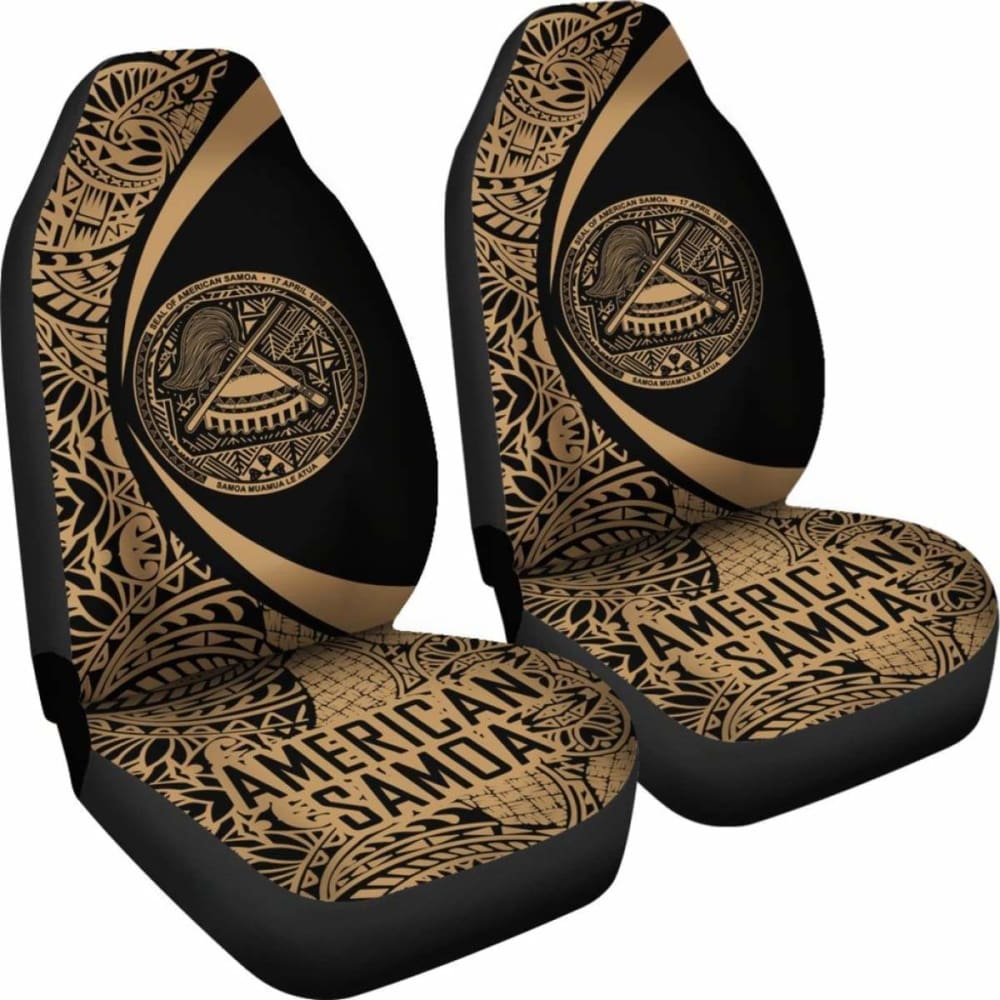 Premium American Samoa Car Seat Covers - Breathable Circle Design (Model 105905) for Cars, SUVs & Trucks | Comfort & Style for Daily Commute, Road Trips & Family Travel