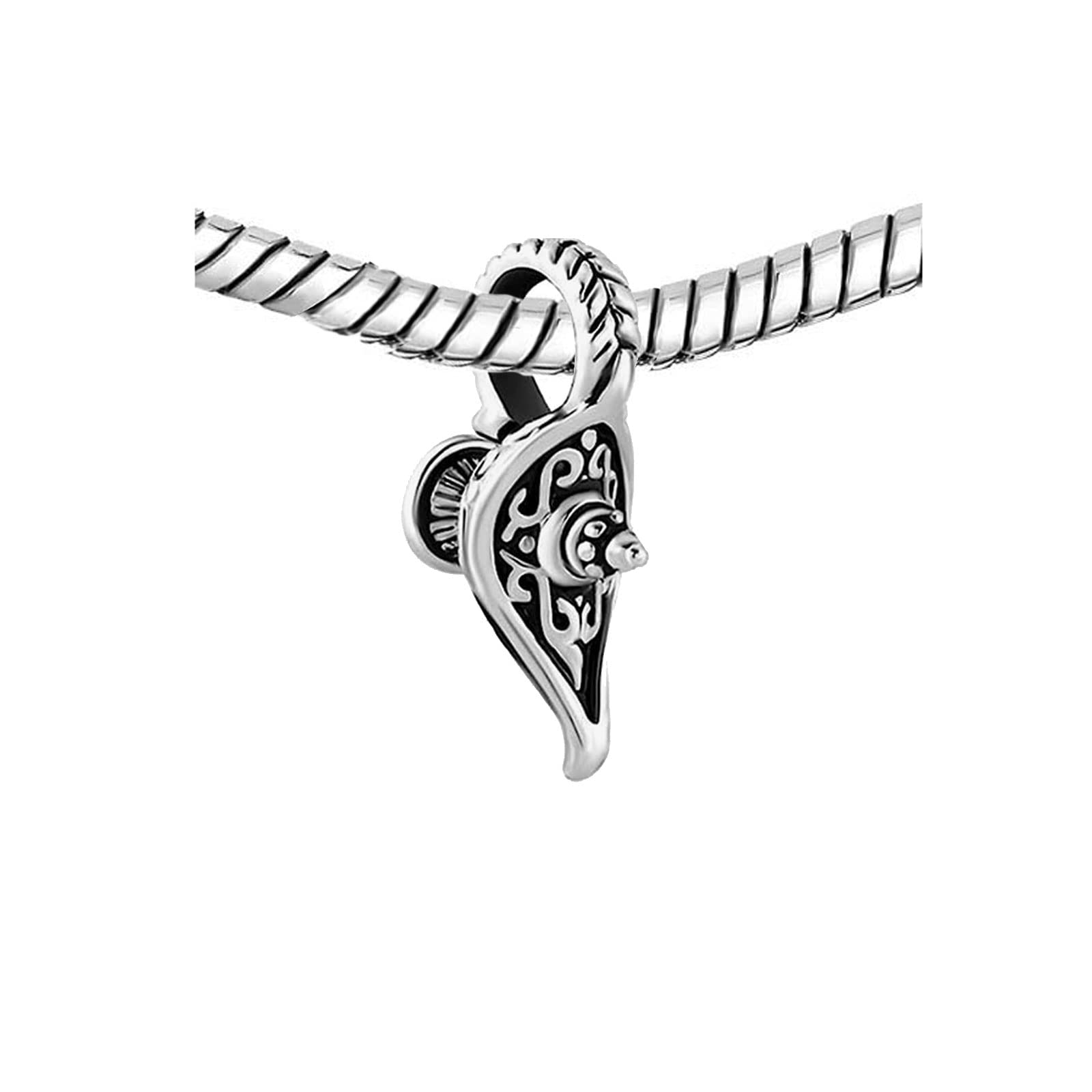 KunBead Jewelry Magic Aladdin's Lamp Love Bead Charms - Compatible with Pandora Charm Bracelets, Unique Birthday Gifts for Women, Perfect for Valentine's Day, Anniversary & Special Occasions