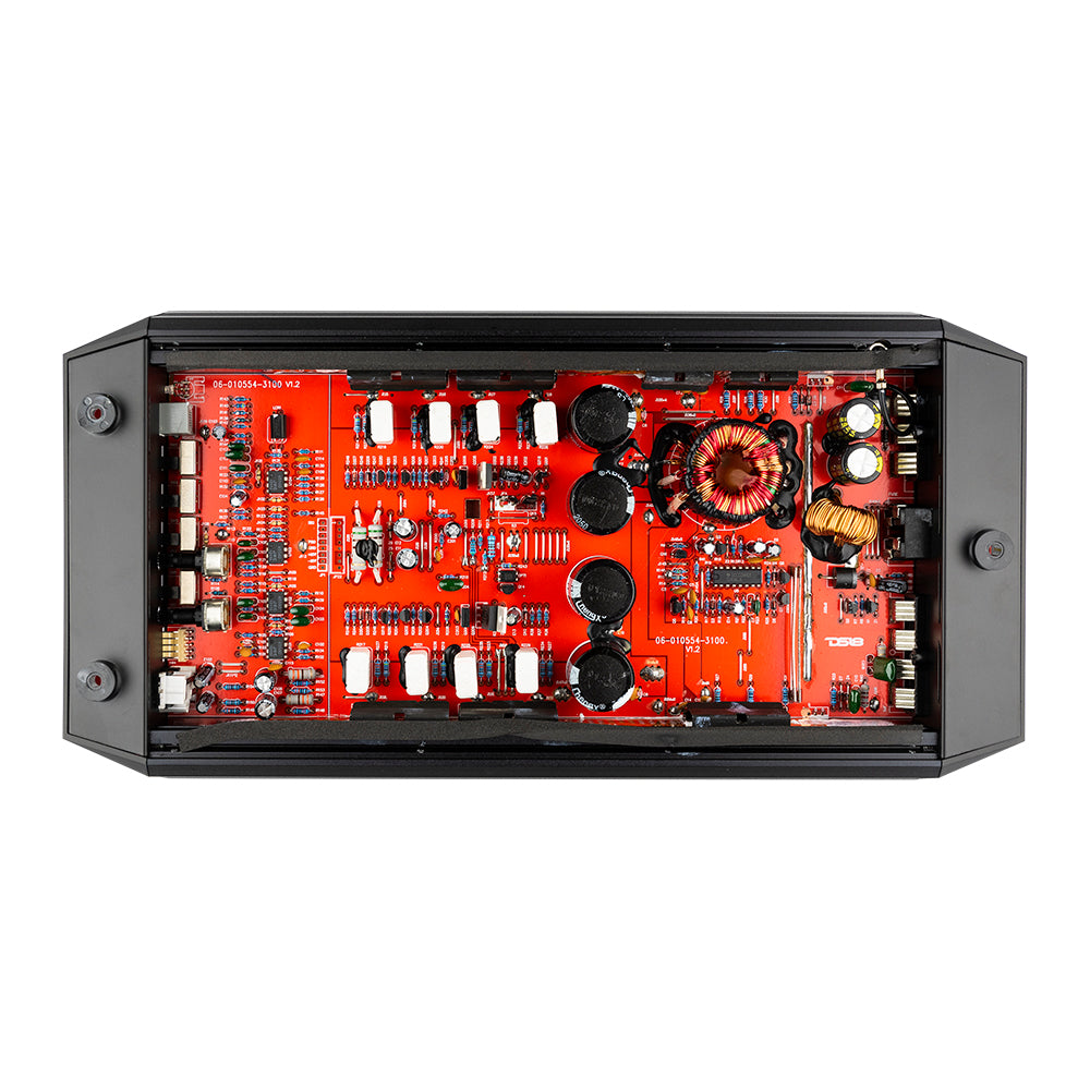 DS18 GEN X1200.1 Class AB 1 Channel Monoblock Car Amplifier - 1200 Watts RMS Power for Deep Bass - Perfect for Car Audio Systems & Subwoofers