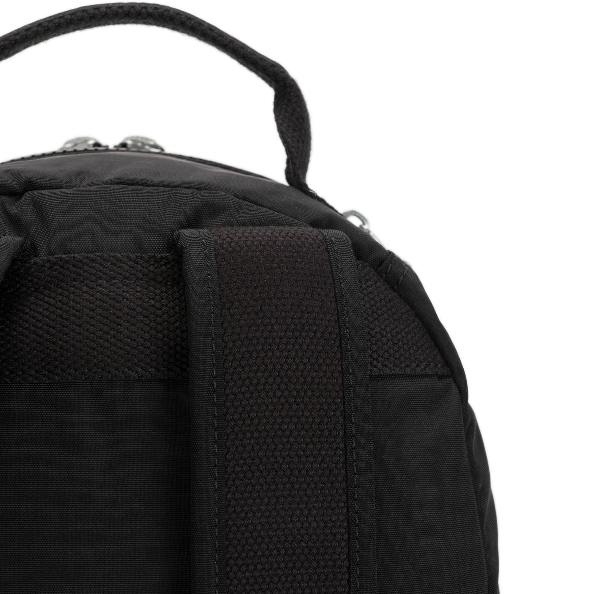 Kipling Seoul Small Tablet Backpack - Lightweight Laptop Bag for Women & Men, Water-Resistant Travel Backpack for Work, School & Commuting (Black Noir)