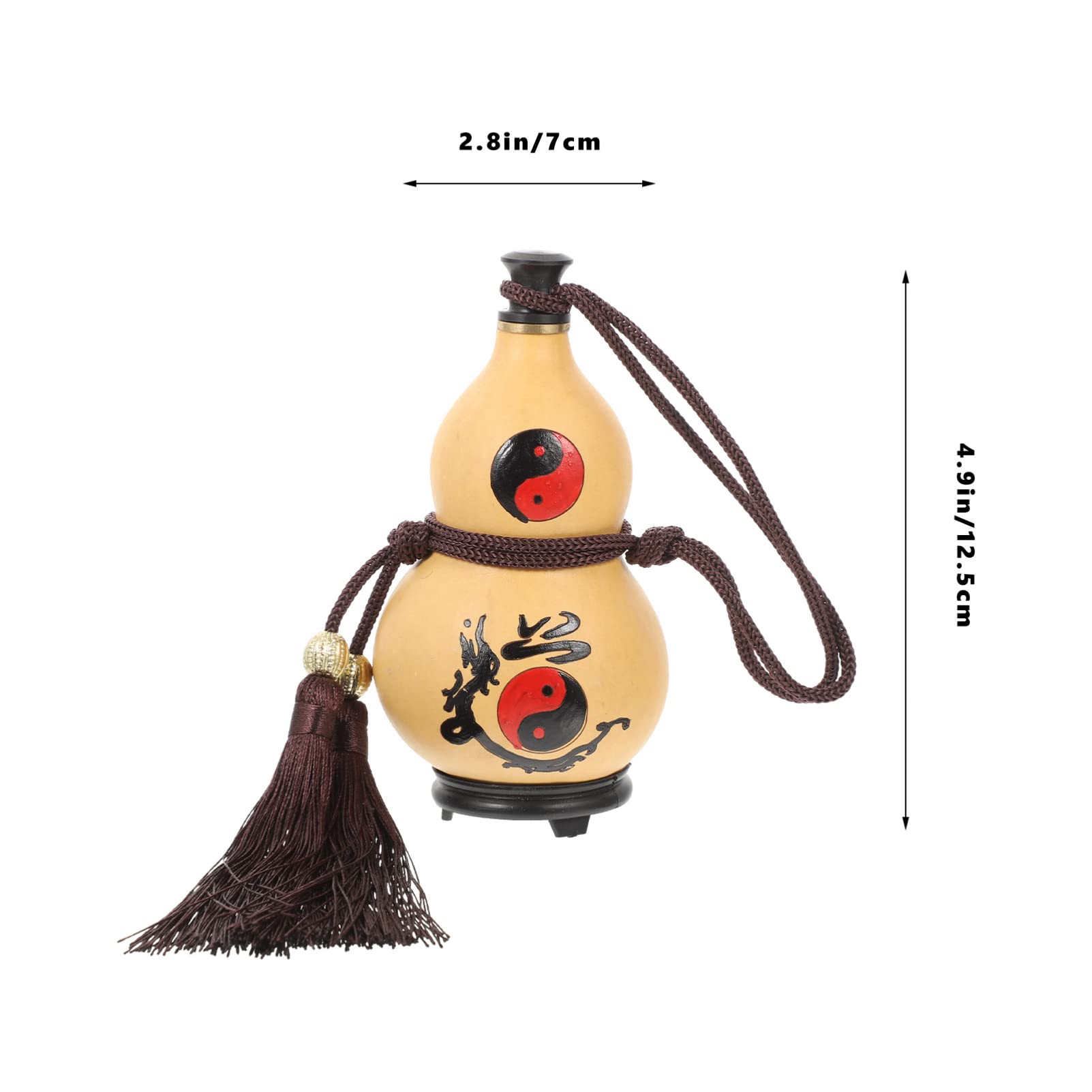 BESTonZON Natural Gourd Craft Decor Wine & Water Bottle with Sealed Lid - Perfect for Home Decor, Camping, and Outdoor Adventures