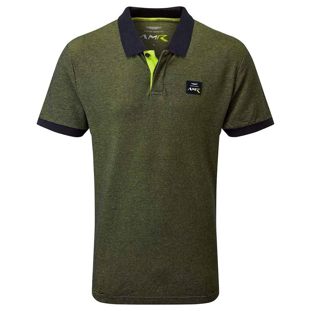 Aston Martin Racing Men's Performance Polo Shirt - Breathable Green Golf & Travel Shirt for Casual & Business Wear