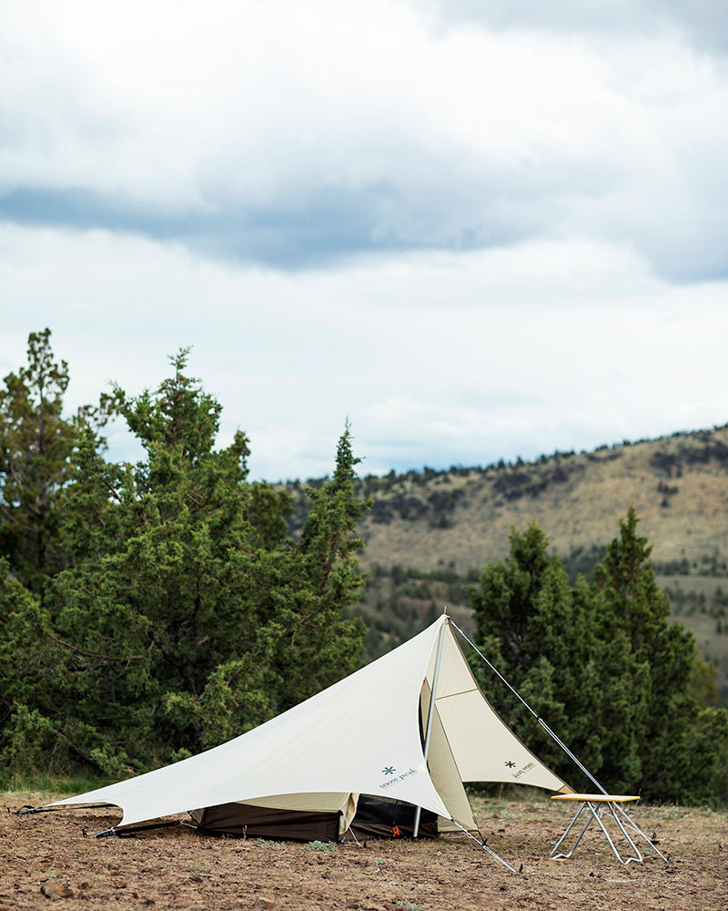 Premium 5-Piece Ivory Tarp Set - Heavy Duty Waterproof Camping & Outdoor Canopy Cover for Camping, Picnics, Beach, and Emergency Shelter