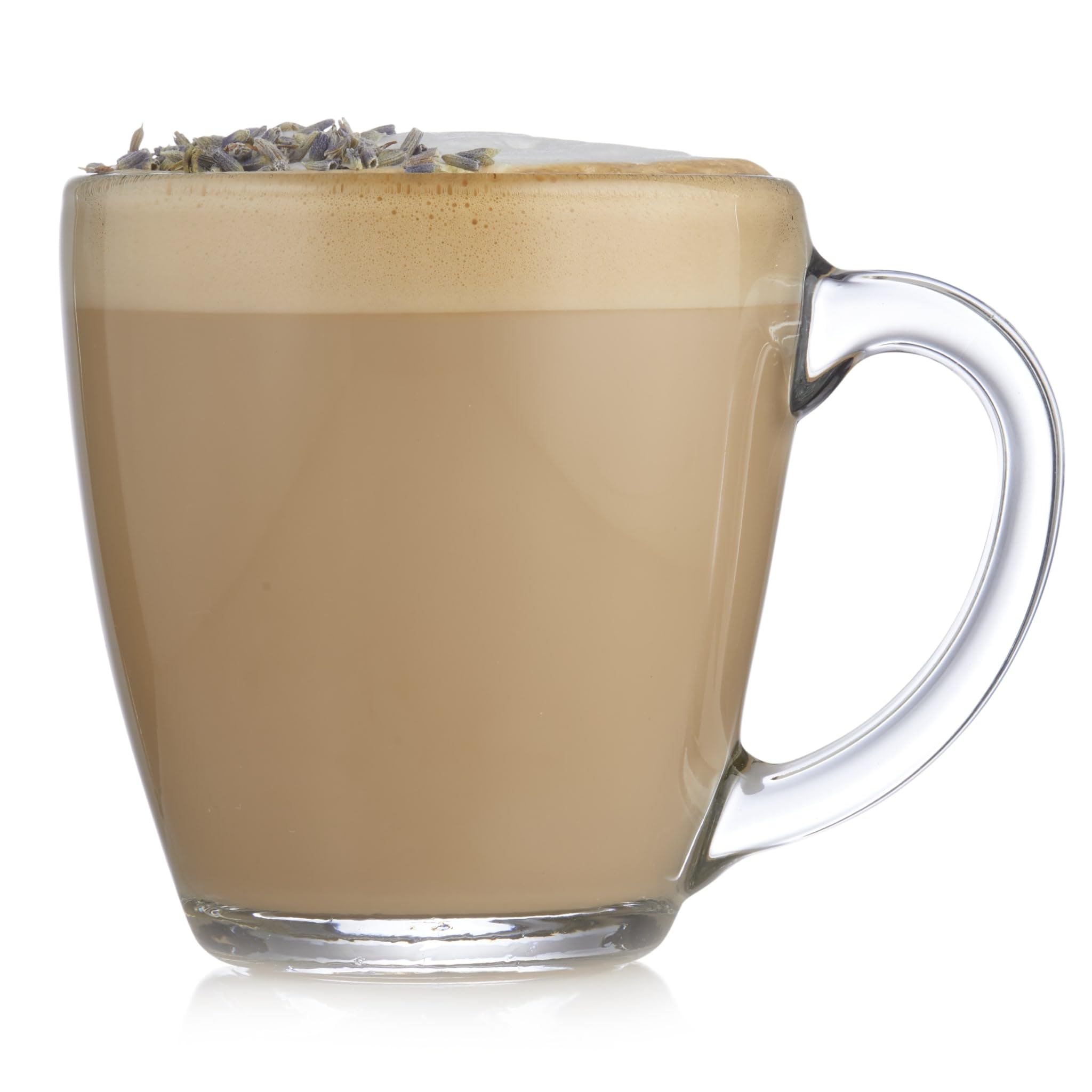 Libbey Tapered Glass Mugs - 15.5 oz Set of 8 - Clear Drinking Glasses for Coffee, Tea, Beer & Cocktails - Perfect for Home, Restaurant & Party Use