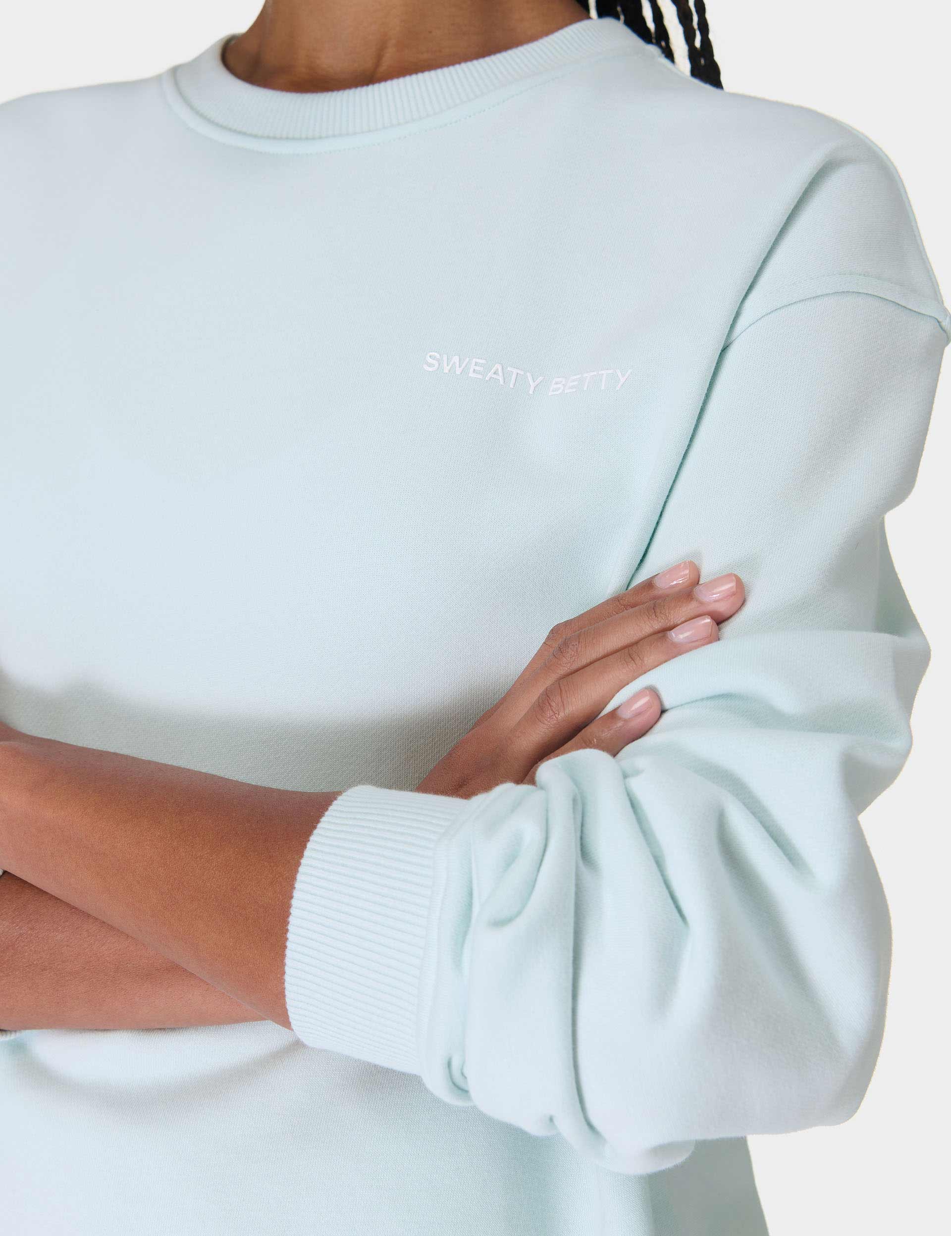 Revive Crew Neck Sweatshirt - Day Break Blue | Comfortable Casual Pullover for Men & Women | Perfect for Lounge Wear, Gym, and Everyday Outfits