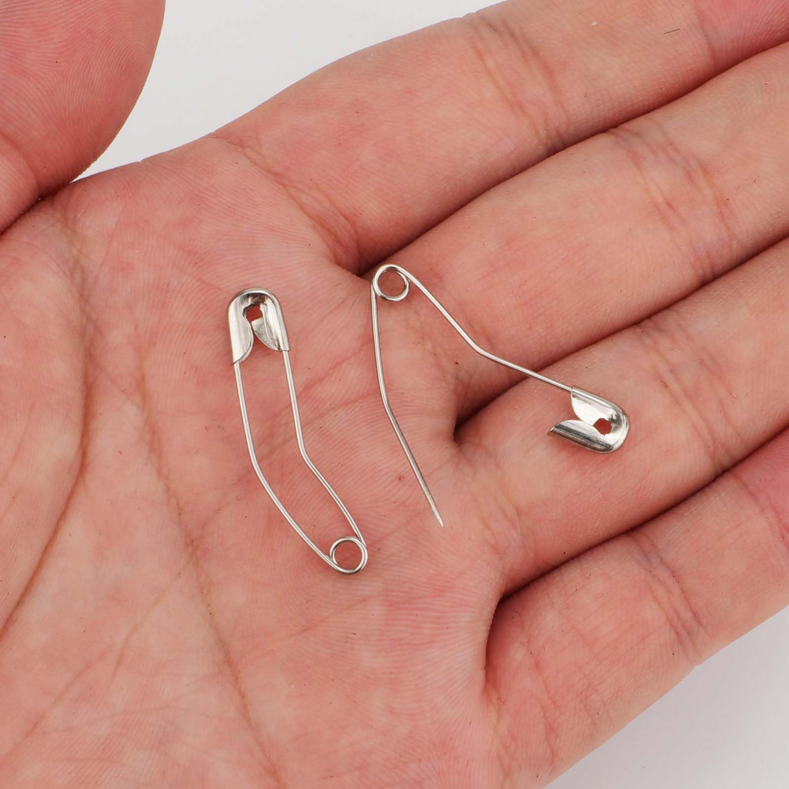 Curved Safety Pins 100pcs - 1.26