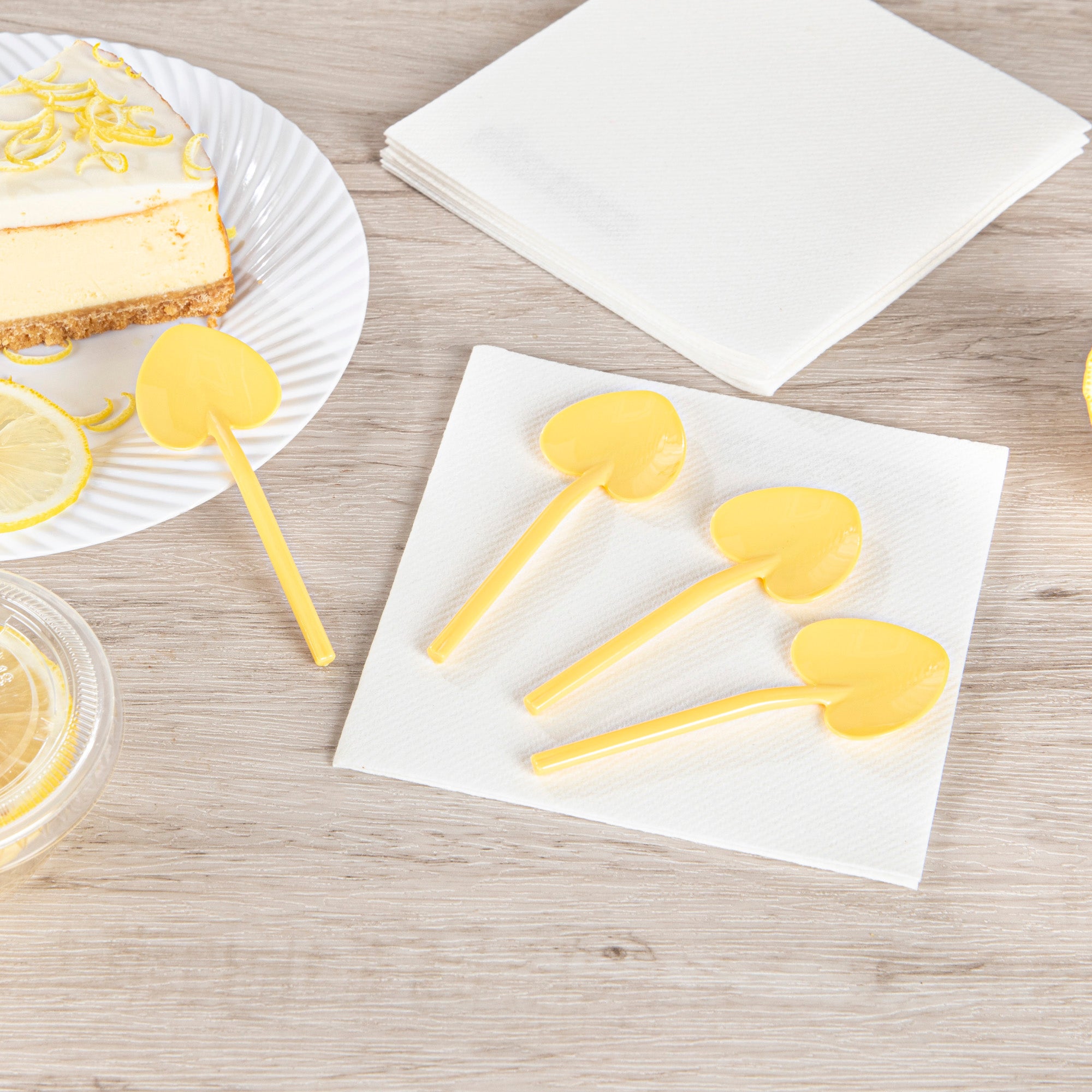 Bright Yellow Plastic Baby Love Shovel Spoon - 3.5