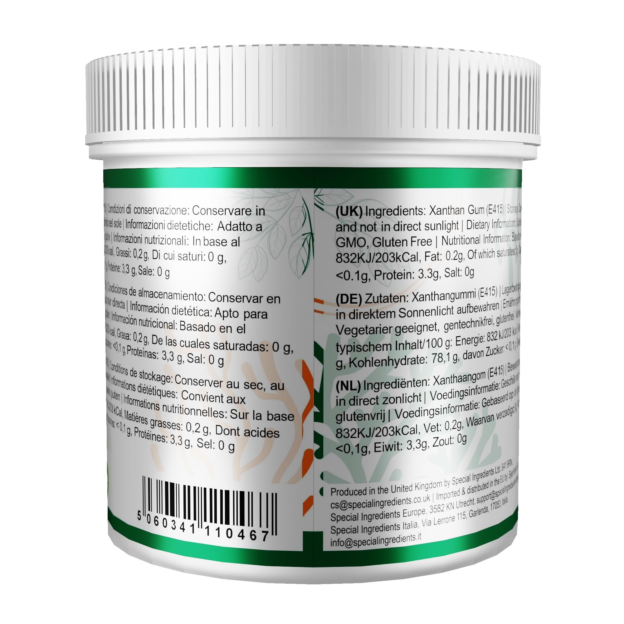 Premium Xanthan Gum Powder - Extra Fine, Food Grade, 500g | Gluten-Free, Vegan & Keto Friendly | Perfect for Baking, Thickening Sauces & Making Gluten-Free Recipes