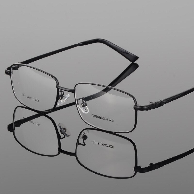 Bclear Men's Full Rim Eyeglasses Gold Plated Frame S902 - Stylish Reading Glasses for Work, Driving & Daily Use