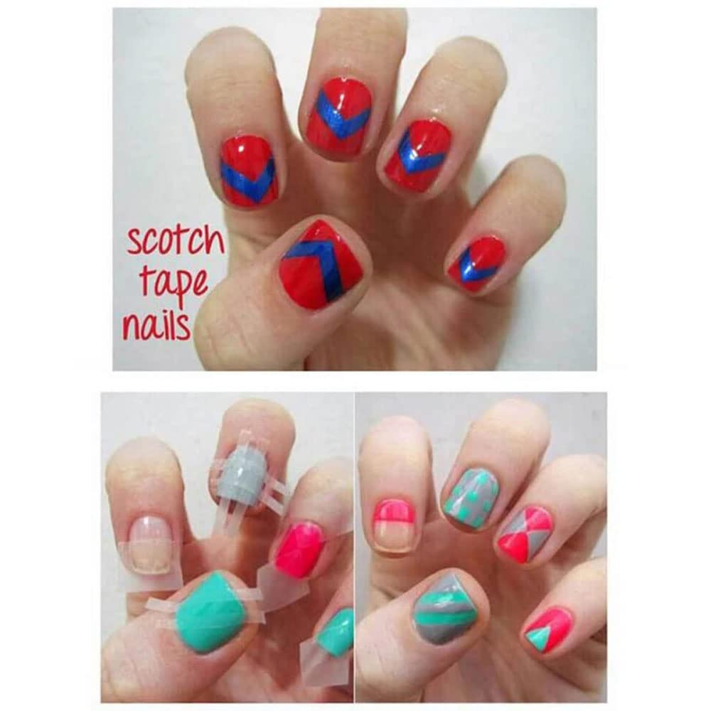 2pcs Nail Art Striping Tapes 0.5cm+1.2cm for DIY Nail Design - Salon & Home Use