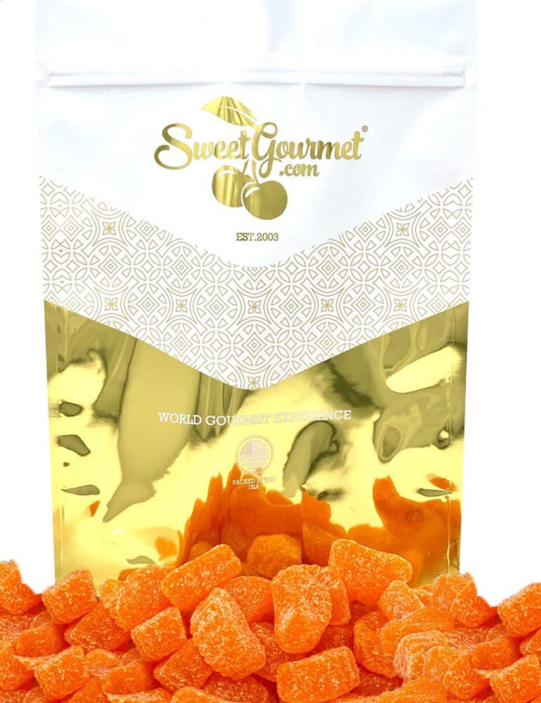 SweetGourmet Orange Fruit Slices - Bulk Jelly Candy 4lbs (64oz) | Natural Flavored Soft & Chewy Candy | Perfect for Parties, Baking & Snacking