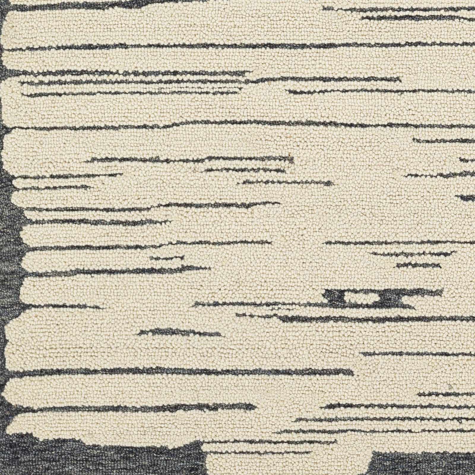 Hauteloom Tapas Wool Area Rug for Living Room & Bedroom - Soft Black, Gray, Beige 8' x 10' - Cozy Home Decor for Modern Spaces