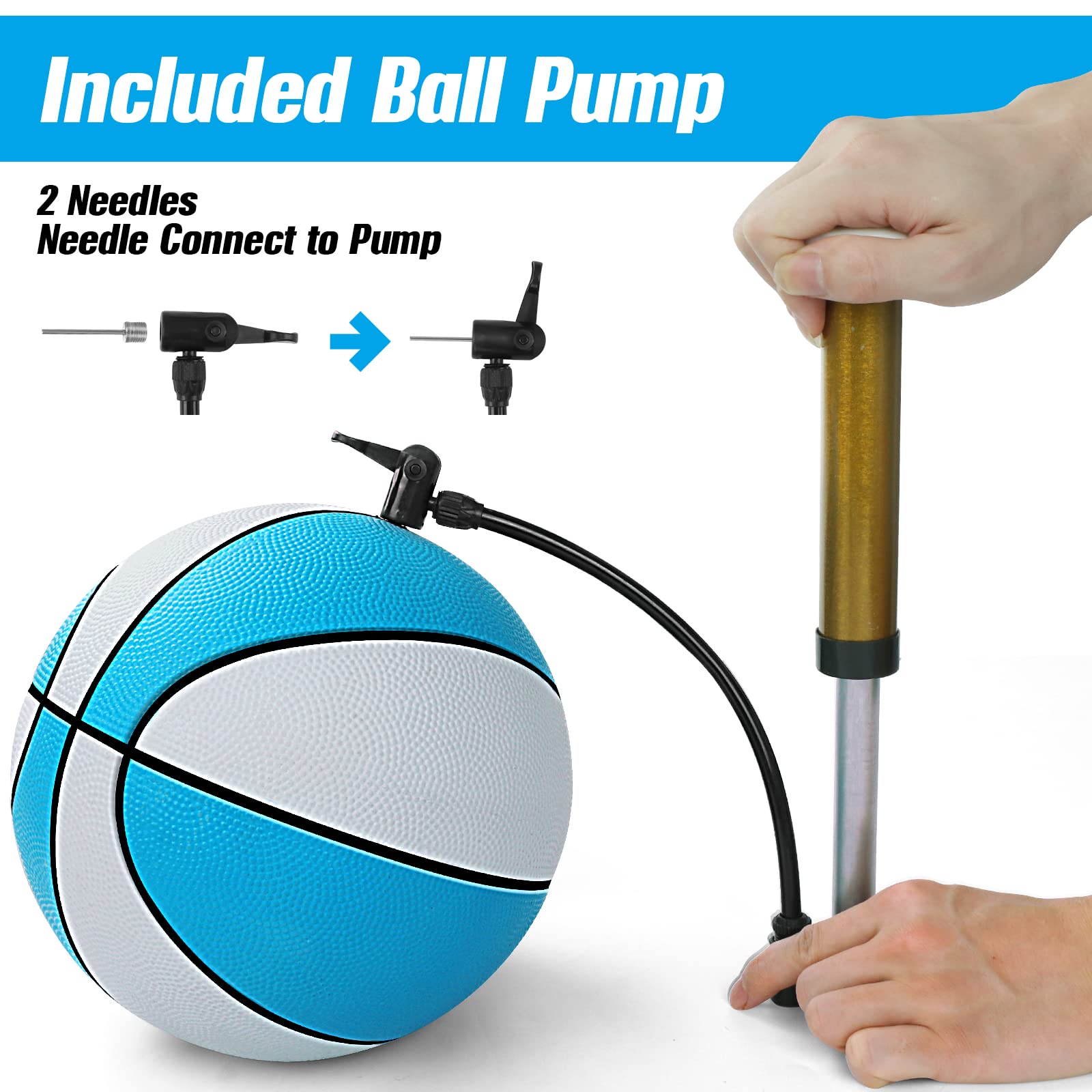 TNELTUEB 8.5 Inch Mini Basketball Replacement - Standard Size for Pool Hoops - Durable Indoor/Outdoor Water Toy for Kids & Adults - Perfect for Swimming Pool Games, Backyard Fun, and Beach Activities