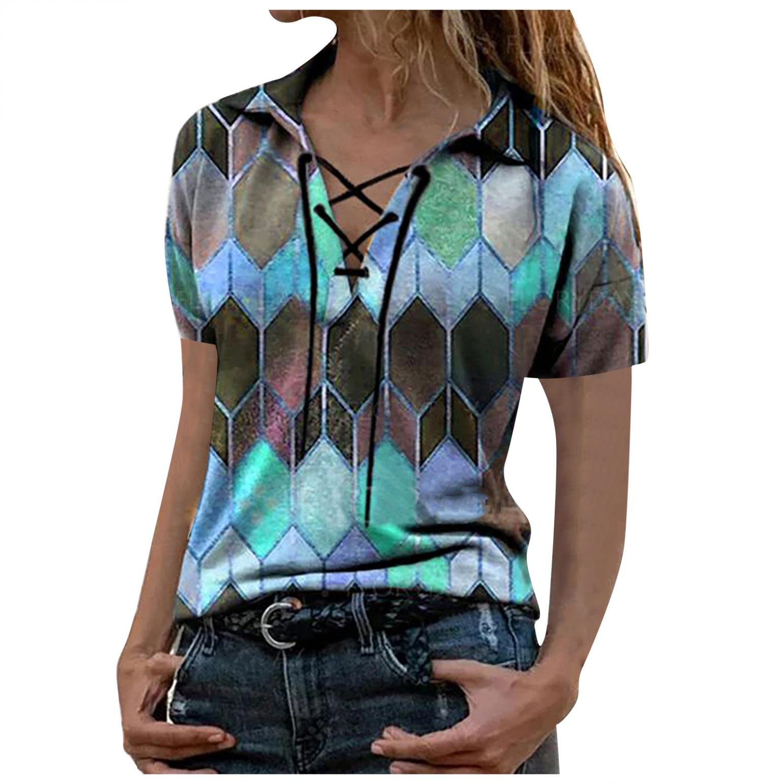 Women's Casual Short Sleeve Graphic T-Shirt - Summer Letter Printed Tee Tops for Women | Perfect for Beach Outings, Streetwear & Everyday Comfort