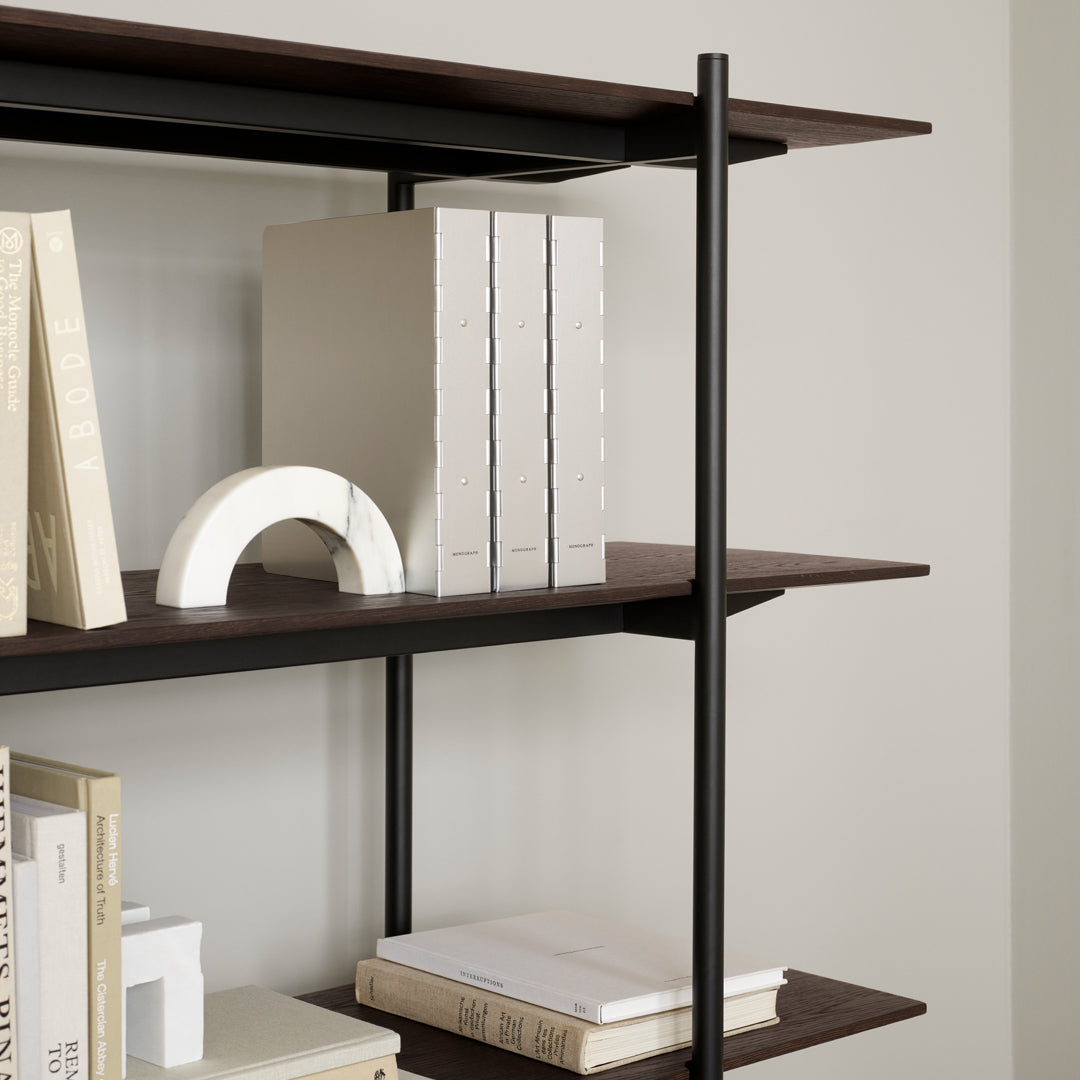 Jonas Wagell Modern Formal Shelving Unit - Wendelbo Style Bookshelf for Living Room, Office & Library Storage