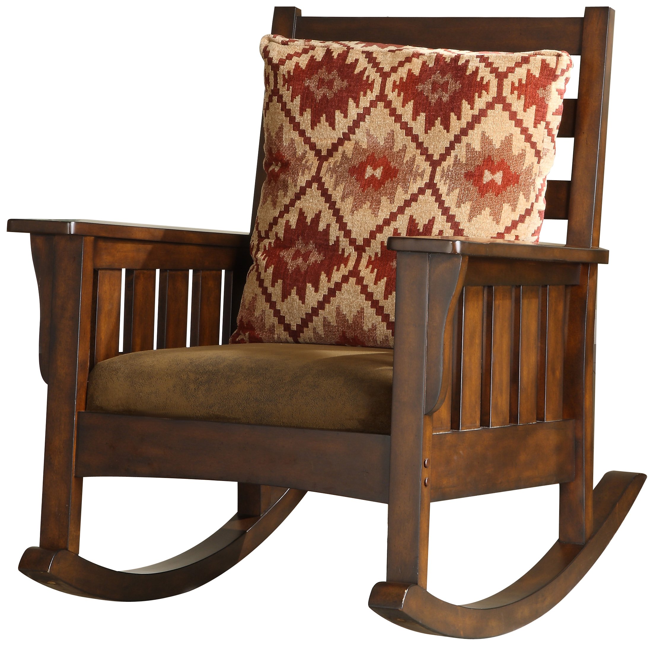Furniture of America Oria Chair - Modern Brown Accent Chair for Living Room, Bedroom, or Office - Comfortable Upholstered Lounge Chair with Sturdy Frame