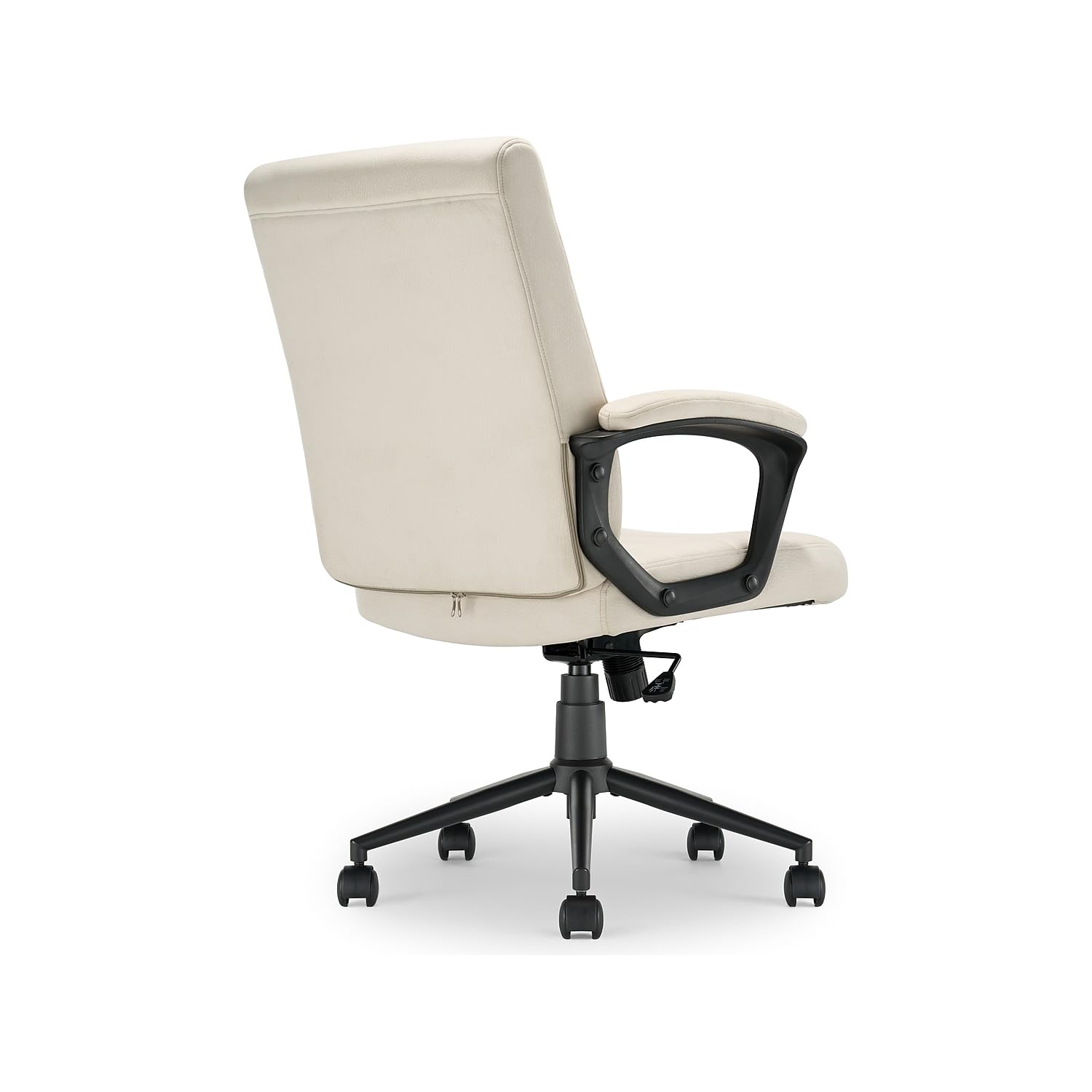 Transform 3.0 Ergonomic Vegan Leather Swivel Office Chair - Adjustable Height, Lumbar Support - White Modern Desk Chair (CCHR10008C) for Home Office, Gaming & Workspace
