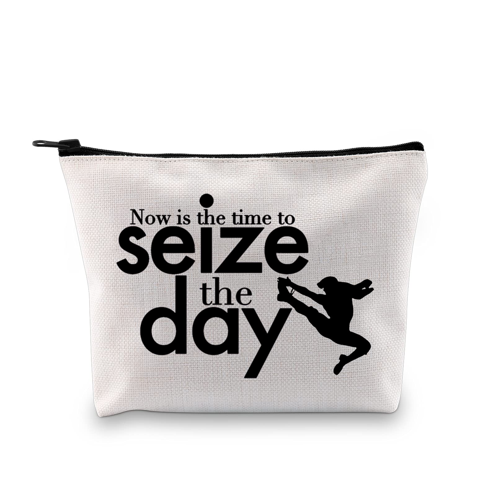 Broadway Musical Inspired Makeup Bag - Seize The Day Cosmetic Pouch for Theatre Lovers - Perfect Gift for Show Fans & Travel