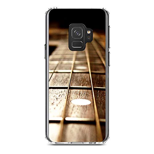 Guitar Strings Neck On Clear Case