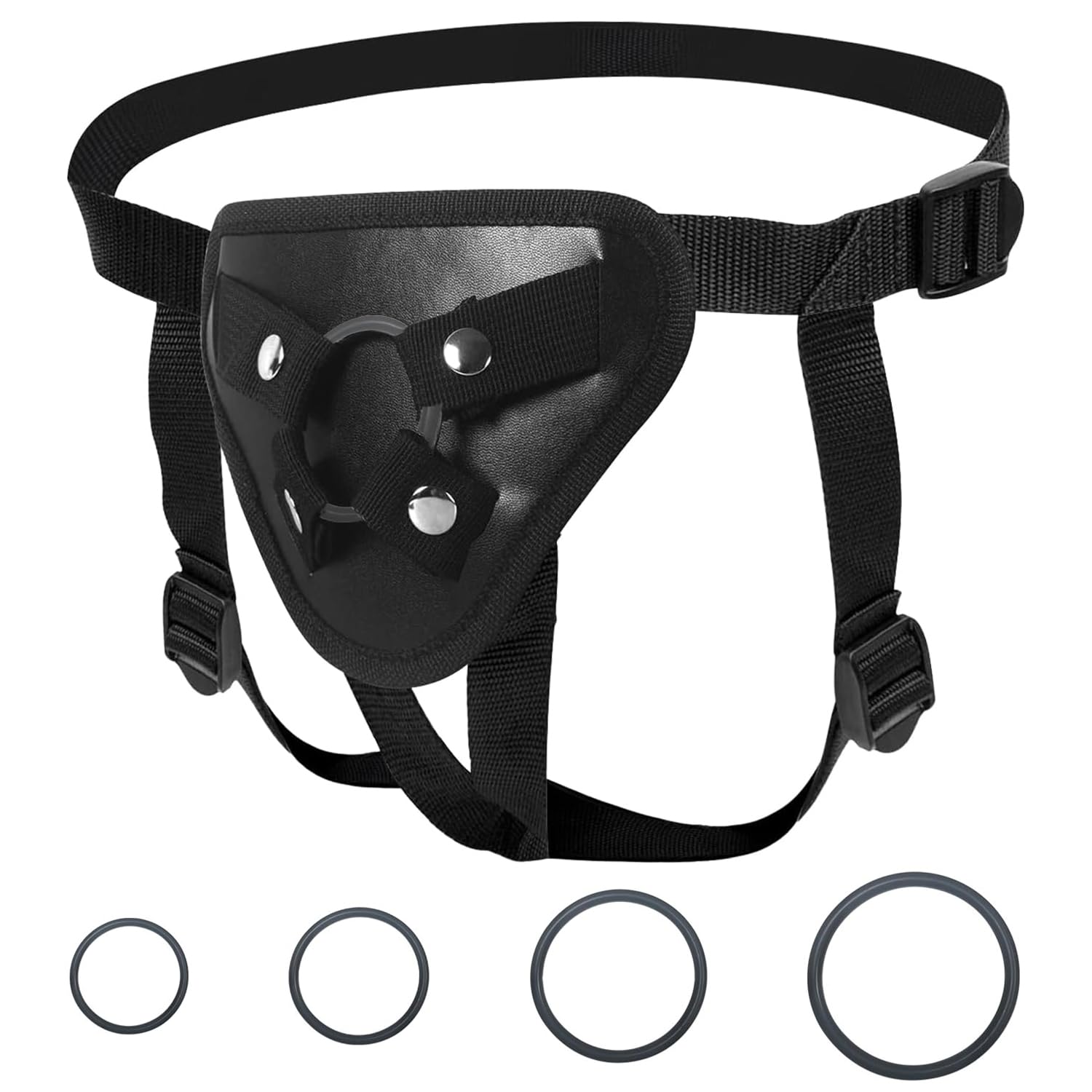 Adjustable Strap On Harness for Women & Men - Unisex Plus Size Dildo Harness for Couples, LGBTQ+ & Pegging - Comfortable Strapless Design for Secure Play | Perfect for Roleplay, BDSM & Spicing Up Intimacy