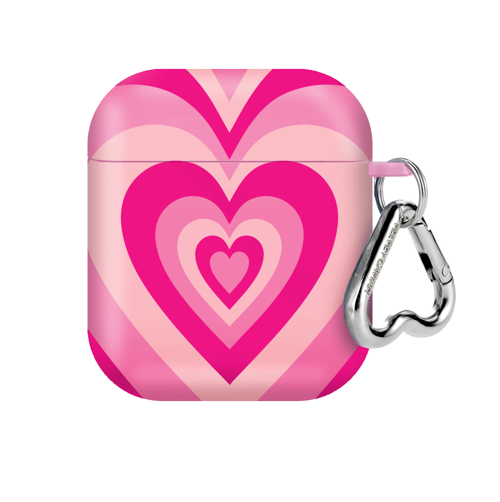 Cute Pink Sweethearts AirPods Case with Heart Design - Trendy Protective Cover for AirPods 1/2/3 & Pro - Perfect Gift for Valentine's Day, Anniversary & Everyday Use