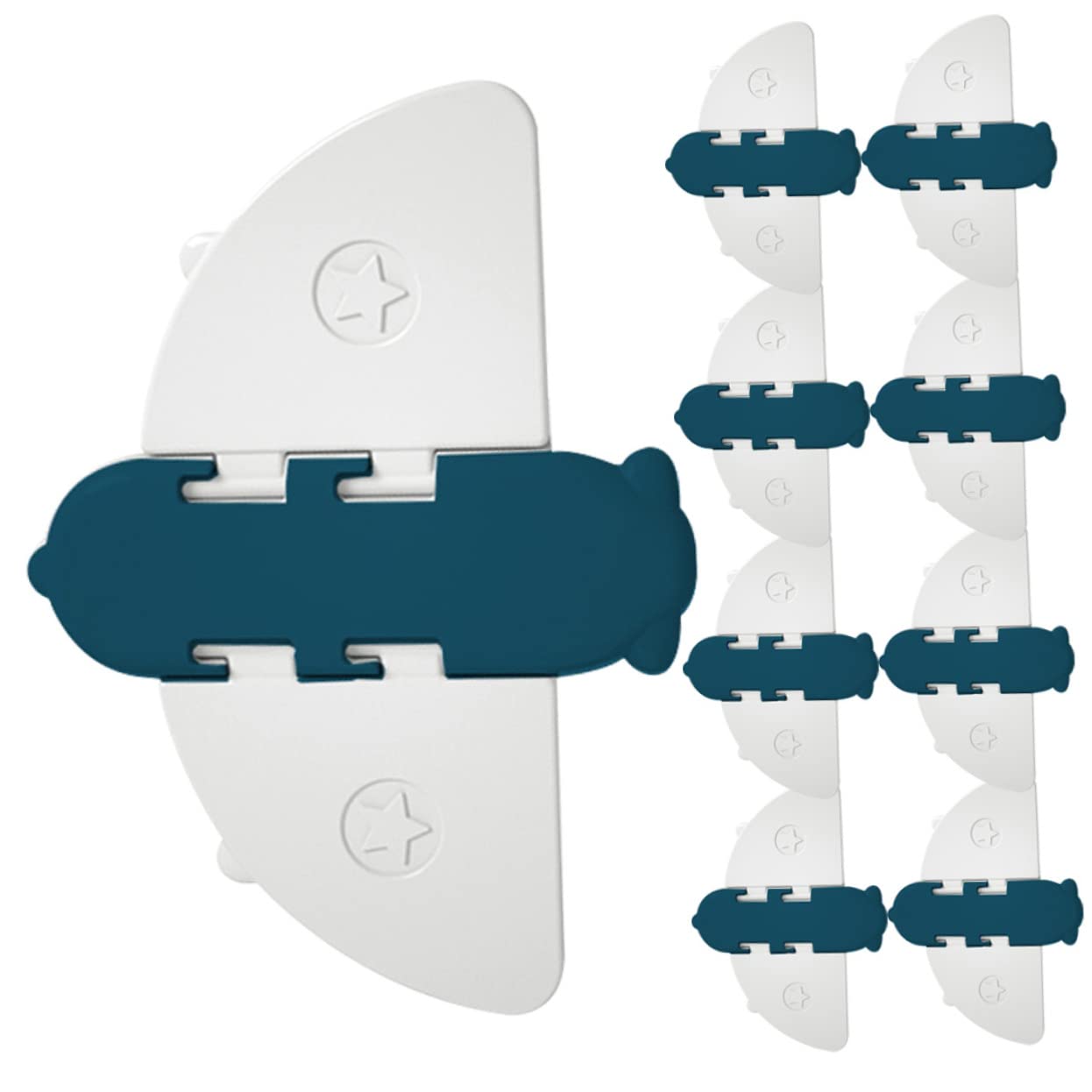 DOITOOL 27-Piece Child Safety Door and Window Locks - ABS Baby Proofing Locks for Sliding Doors, Wardrobes & Cabinets - Secure Your Home for Toddlers & Pets