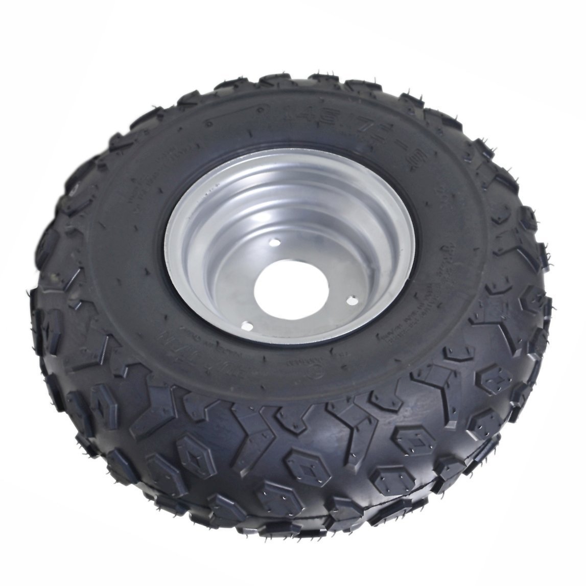 145/70-6 ATV Go Kart Quad Tires and Rims - Heavy Duty 4PR Wheels (Set of 4) for Off-Road Racing, Trail Riding & Farm Use