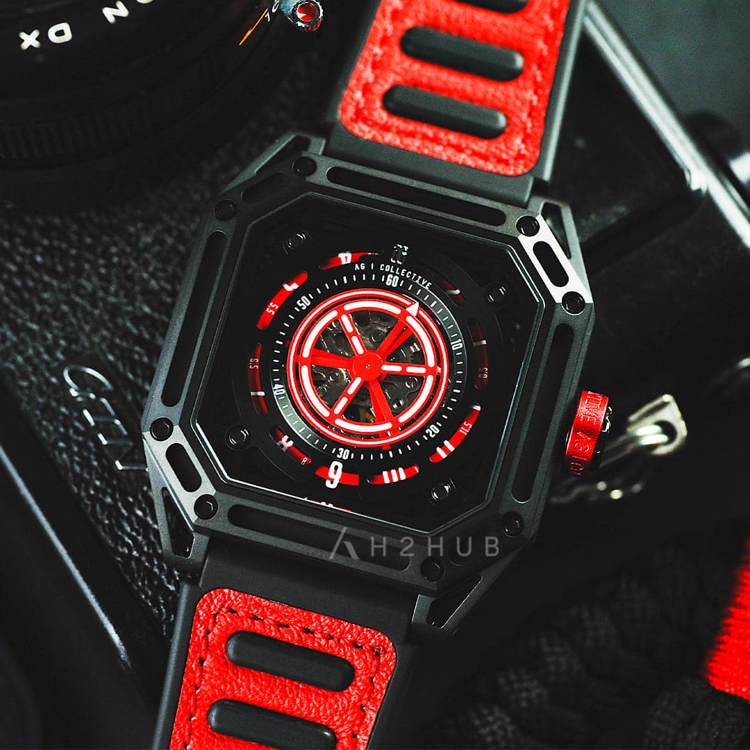 Adrenaline AG Collective G 8045 BK BKR Men's Watch - Stylish Black Chronograph Watch for Men | Perfect for Business, Casual Wear & Outdoor Adventures