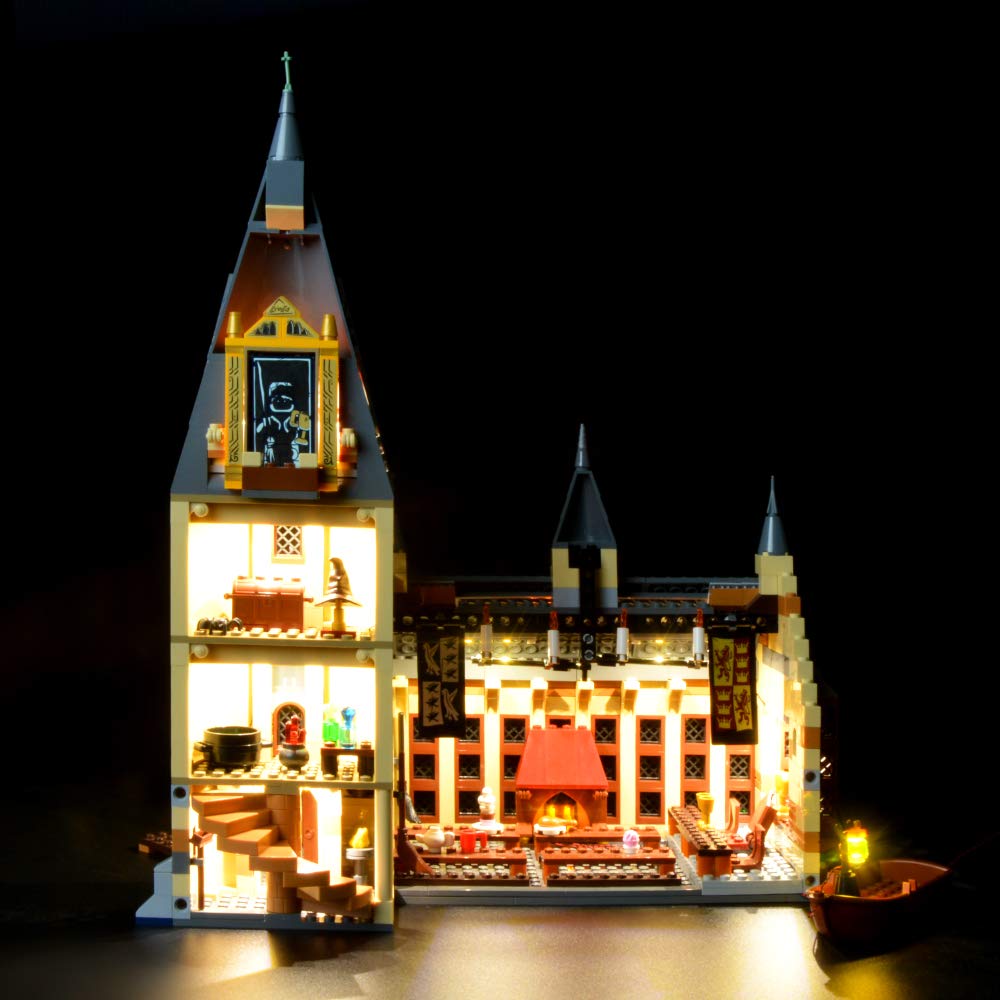 BRIKSMAX LED Light Kit for Harry Potter Hogwarts Great Hall - Compatible with Lego 75954 Building Set (Model Not Included) | Perfect for Harry Potter Fans, Room Decor & LEGO Display Enhancement