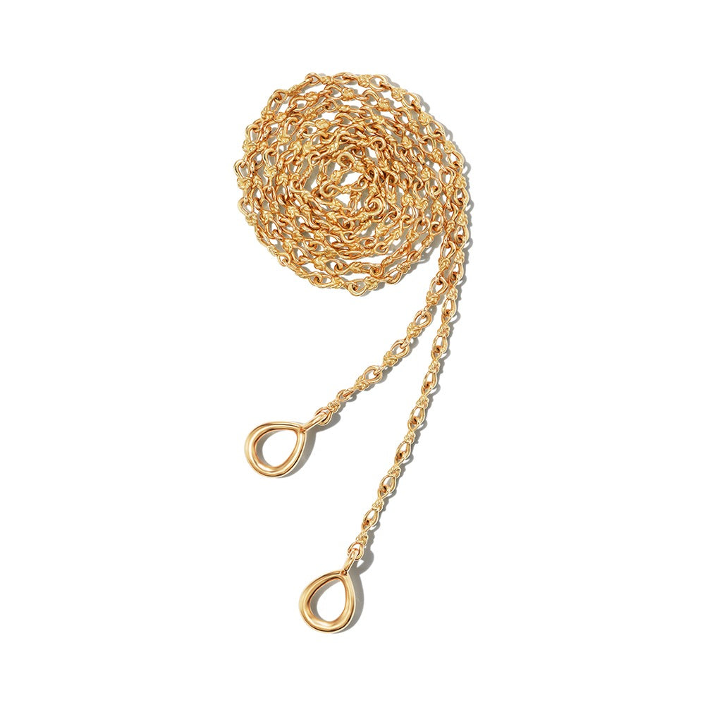 18K Gold Small True Lover’s Knot Chain Necklace by Marla Aaron - Elegant Dainty Jewelry for Women, Perfect Gift for Anniversary, Valentine’s Day & Special Occasions