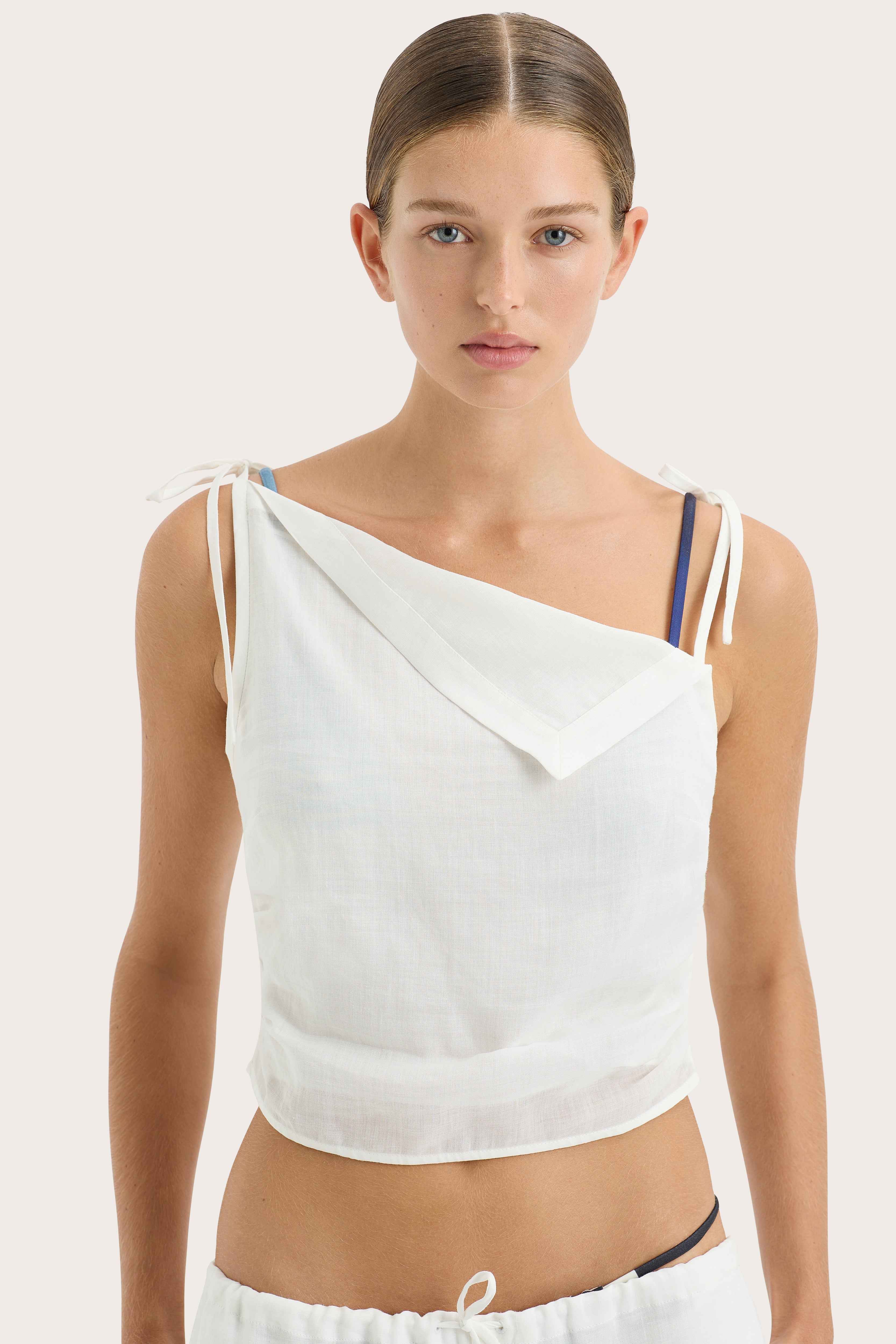 Rosalia Cami Ivory - Elegant Women's Lace Camisole Top for Summer, Date Night & Layering
