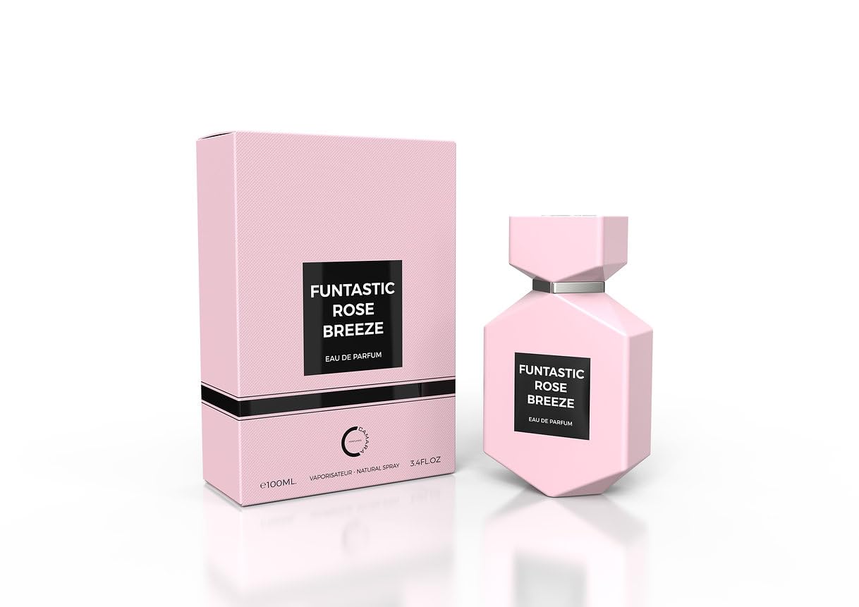 Funtastic Rose Breeze Unisex Perfume 100ml - Long Lasting Floral Fragrance for Women & Men, Perfect for Date Night & Special Occasions