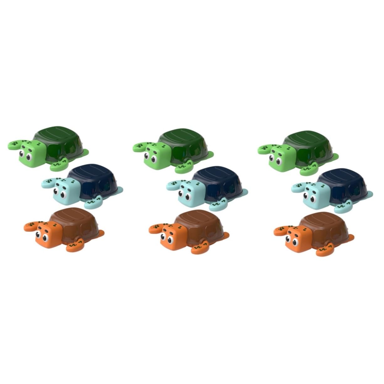 HEMOTON 9-Piece Kids Bath Toys Set - Colorful Plastic Bathtub Toys for Toddlers & Children - Fun Water Play for Bath Time, Pool, Beach & Outdoor Activities