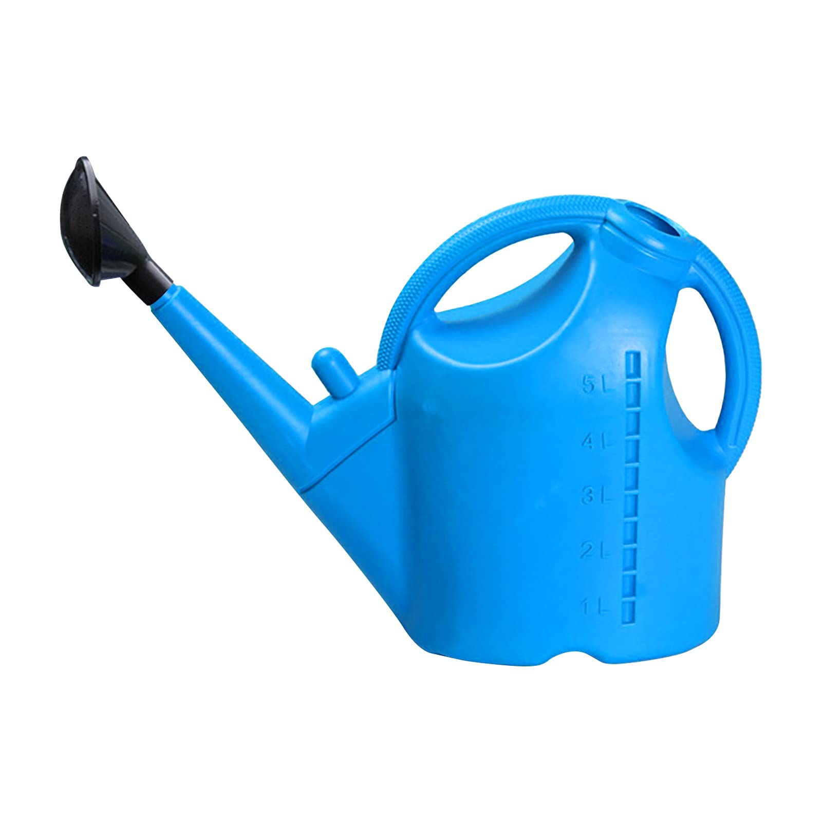 **5L Detachable Large Capacity Watering Can with Long Spout - Portable Manual Irrigation & Spray Gardening Tool for Patio, Lawn, Plants - Outdoor Watering Supplies (Blue) - Ideal for Home Gardens, Balconies, and Greenhouses**