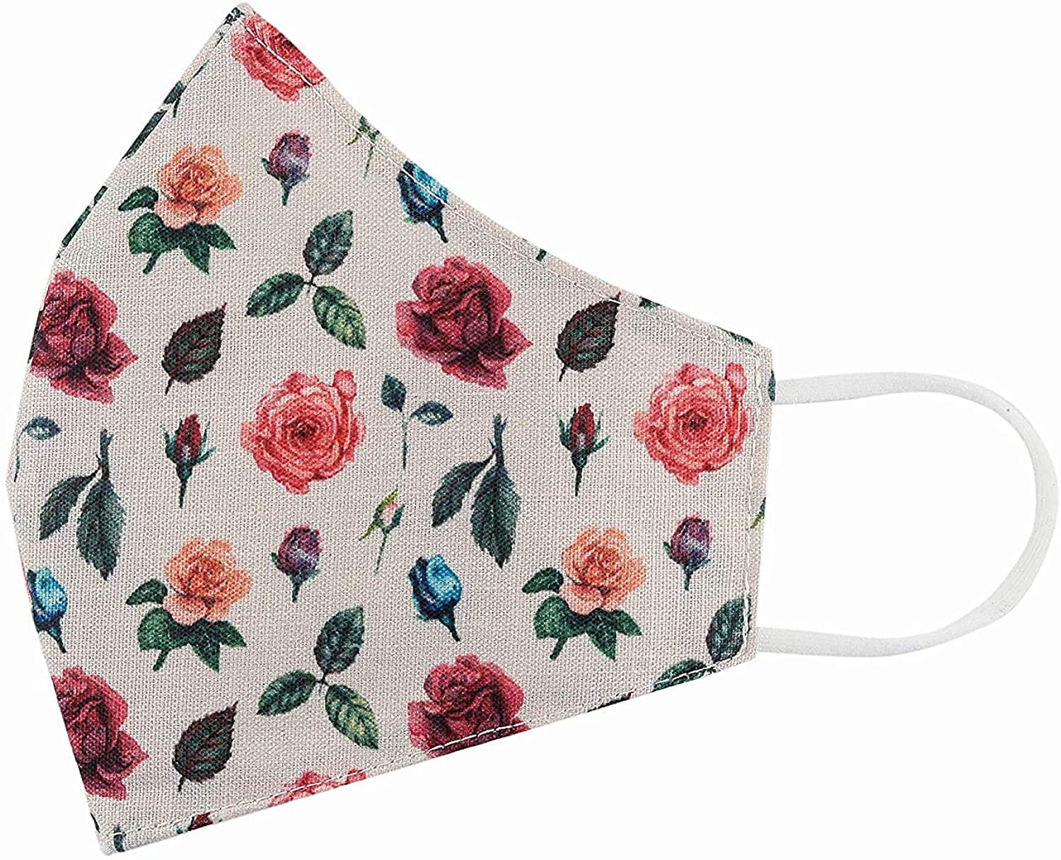 SAJANI 100% Cotton Face Mask for Women - 3-Layer Breathable, Washable & Comfortable Fabric - Lightweight Multi-Printed Reusable Masks (Pack of 6) - Perfect for Daily Use, Travel, Work & Outdoor Activities