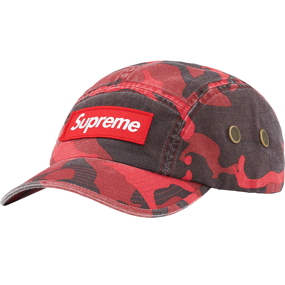 Supreme Military Camp Cap - Red Camo Hat for Men & Women | Stylish Army Design for Outdoor, Hiking & Streetwear Fashion