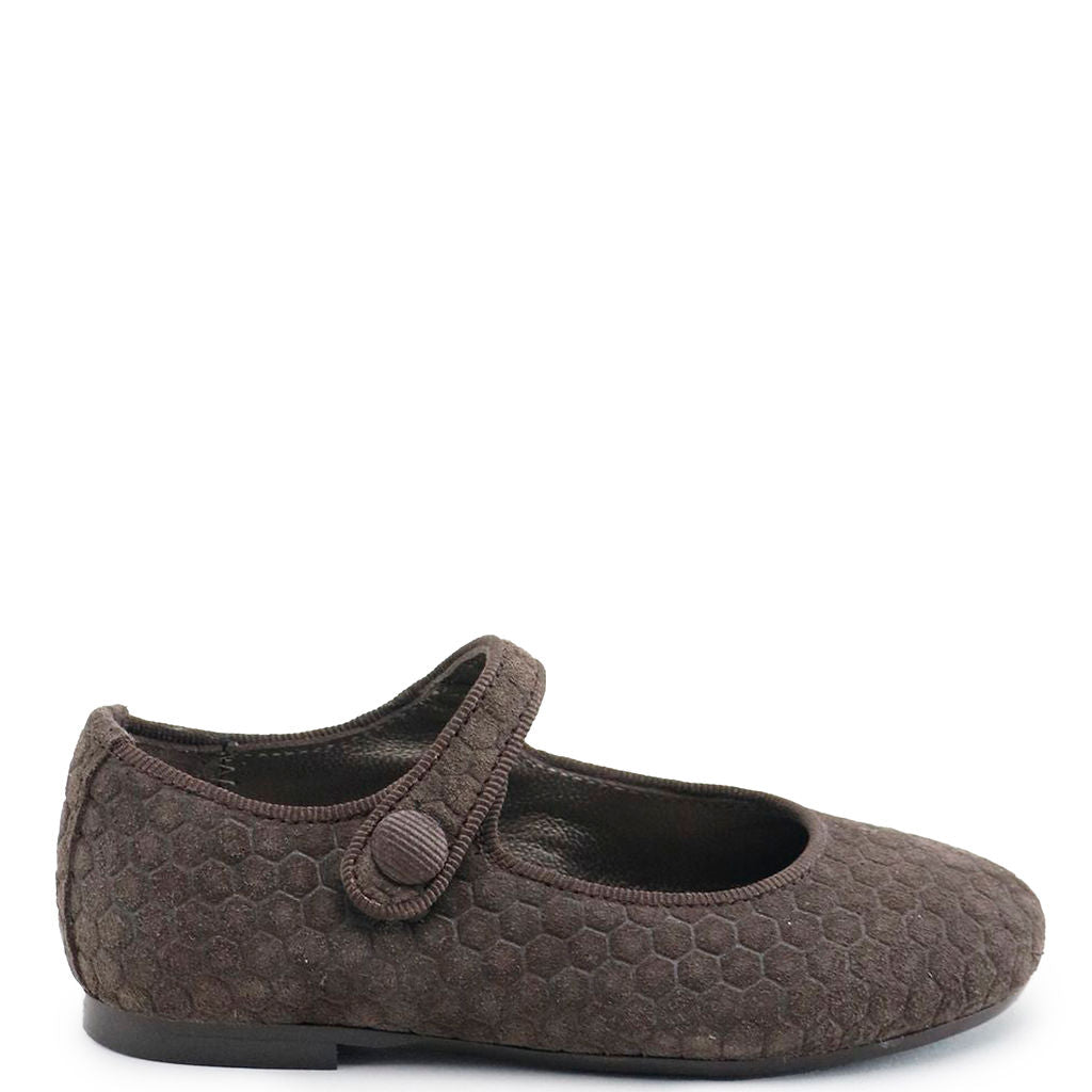 Papanatas Chocolate Comb Mary Jane Shoes - Comfortable & Stylish Flats for Women | Perfect for Casual Wear, Work & Everyday Outfits
