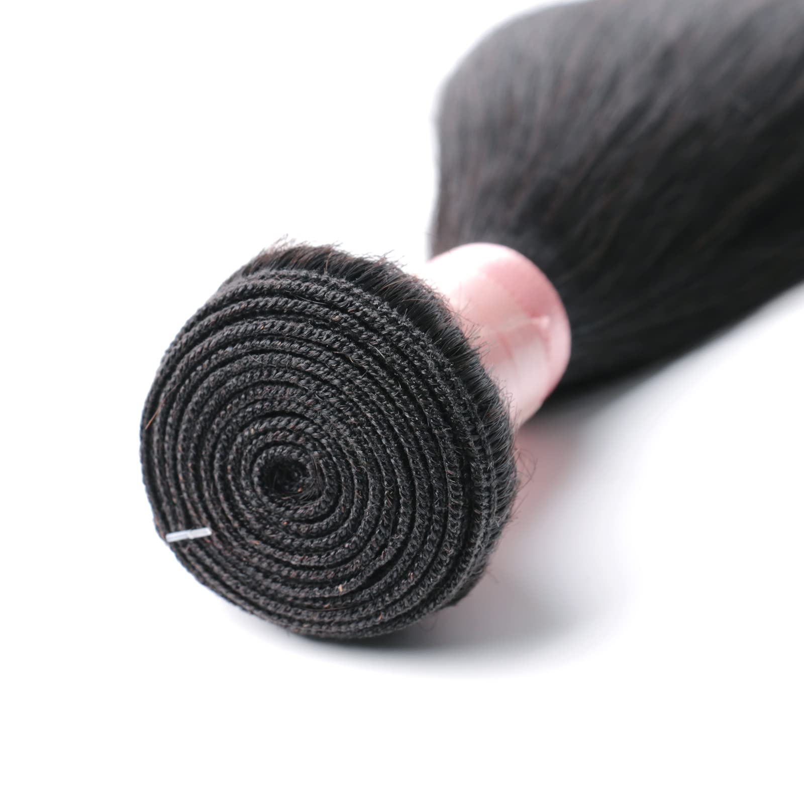 10 Inch Brazilian Virgin Human Hair Bundles - 100% Unprocessed Remy Straight Weave Extensions - Natural Black Color for Stunning Hair Transformations & Everyday Glamour