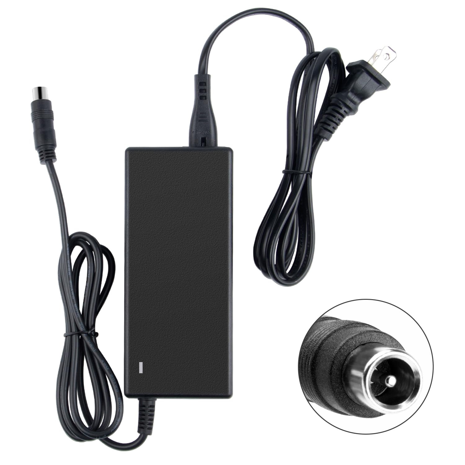 42V 2A Replacement Charger for Segway Ninebot ES1 ES2 ES4 E22 & Xiaomi M365 Electric Scooters - Compatible with Bird, Lime, Spin Scooters - Fast Charging for 36V Li-ion Batteries (Perfect for Commuting & Last-Mile Transportation)