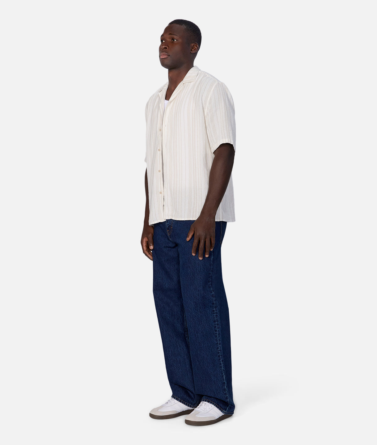 Oliveto Short Sleeve Shirt for Men - Off White Beige Casual Button Down Shirt | Perfect for Summer Outfits, Office Wear & Casual Dates