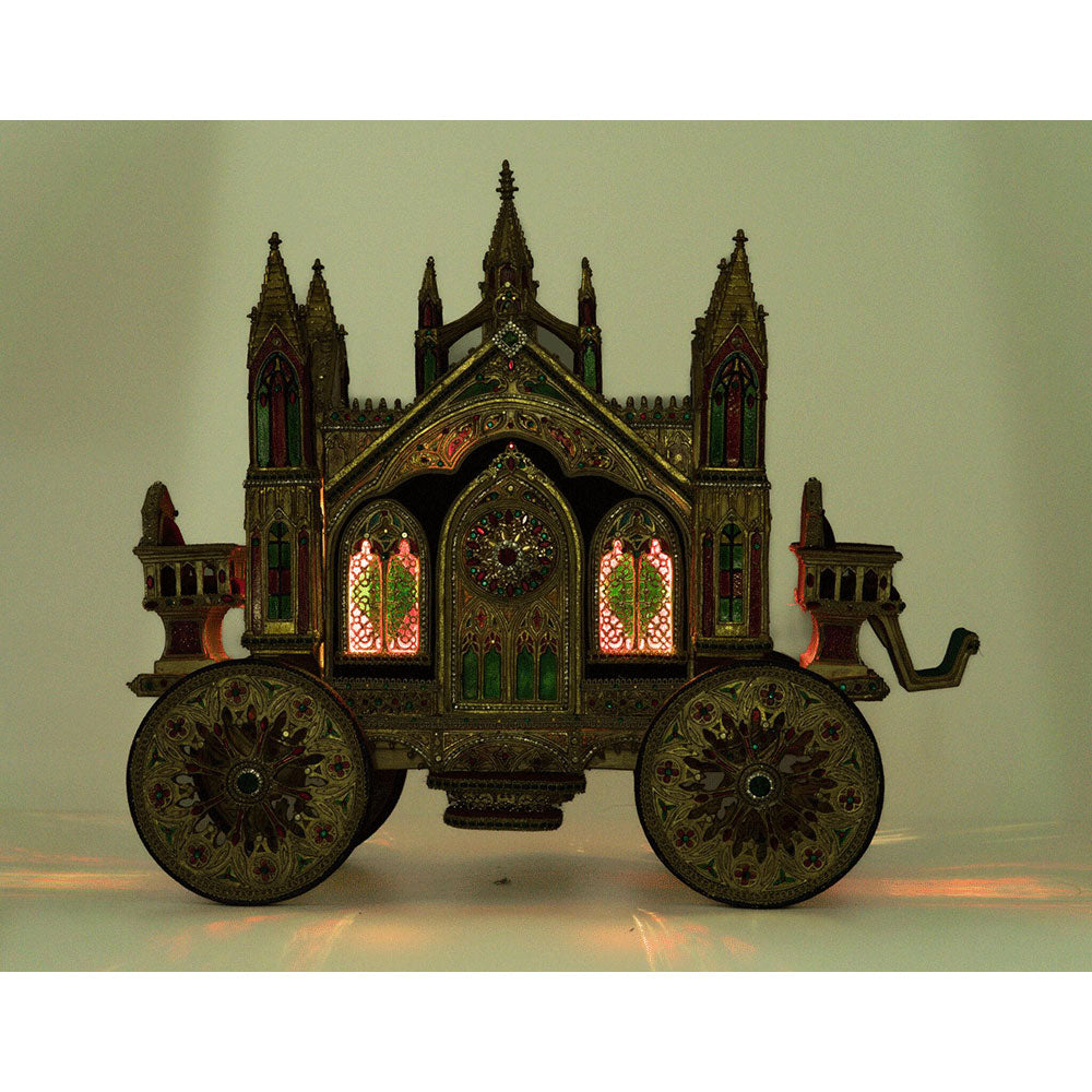 Katherine's Collection Christmas Castle Carriage - Elegant Holiday Home Decor for Christmas Tree, Mantel & Tabletop Displays
