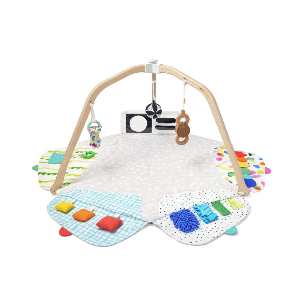 LOVEVERY The Play Gym - Award-Winning Developmental Activity Gym & Play Mat for Babies to Toddlers | Perfect for Tummy Time, Sensory Play & Early Learning at Home