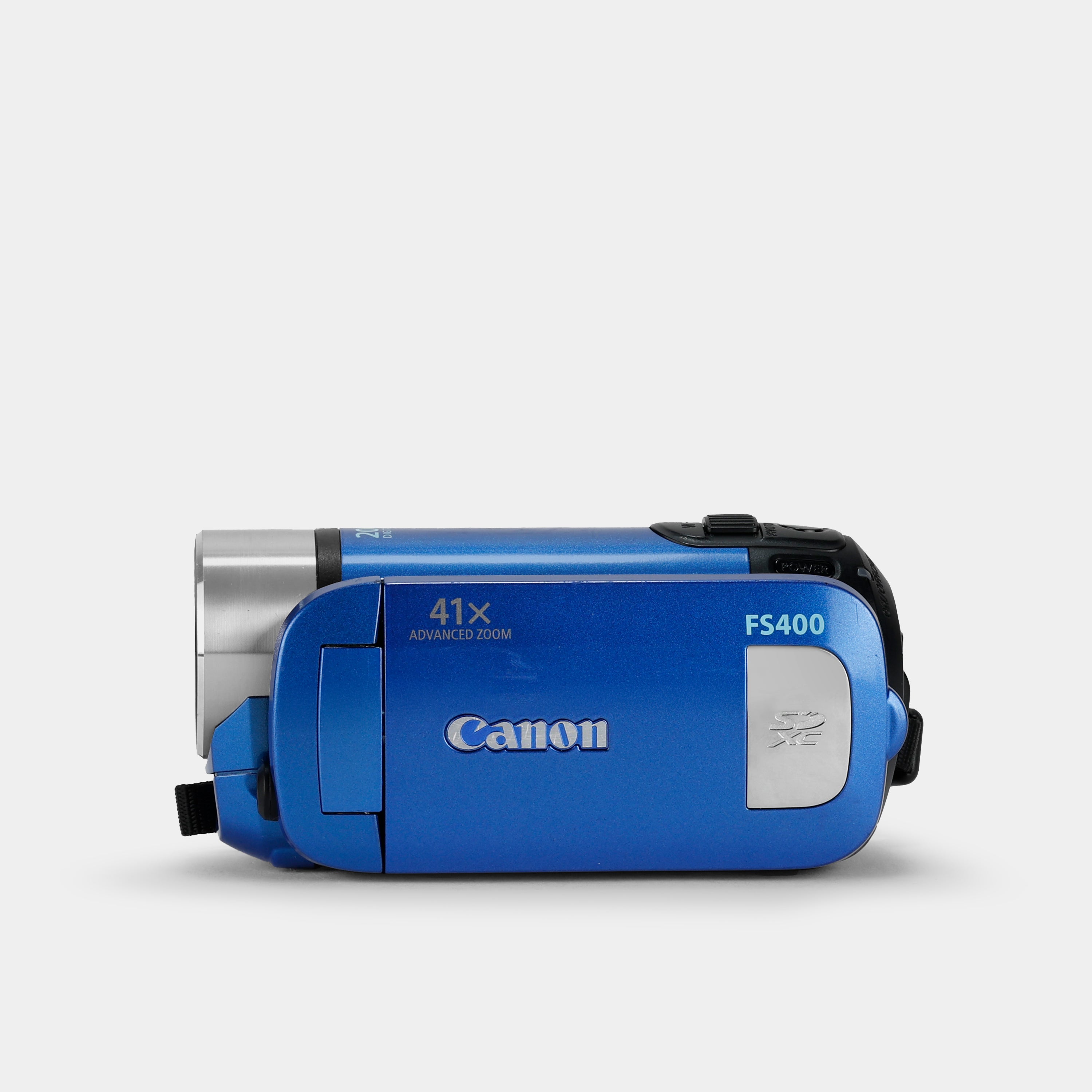 Canon FS400 Blue Digital Video Camcorder - 1080p HD Camcorder with 32x Optical Zoom, Image Stabilization & 3