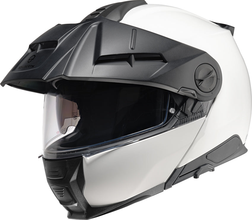 Schuberth E2 Gloss White Motorcycle Helmet - Premium DOT Certified Full Face Helmet for Men & Women - Ideal for Street Riding, Touring & Commuting