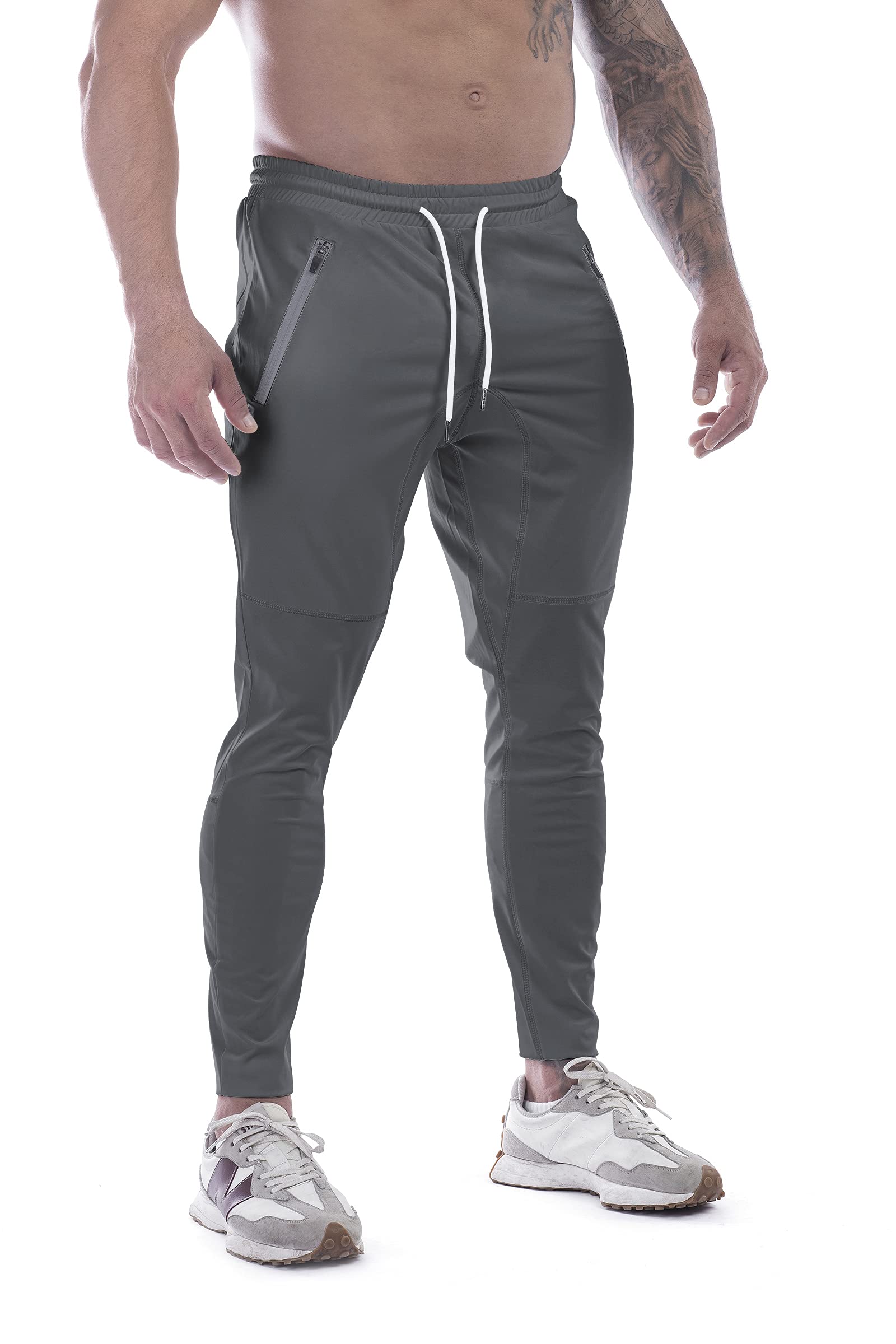 Men's Lightweight Sweatpants for Gym, Workout & Hiking with Pockets - Comfortable Training Joggers