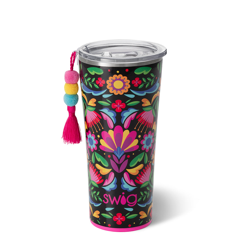22oz Caliente Tumbler - Insulated Stainless Steel Water Bottle with Lid & Straw - Perfect for Hot & Cold Drinks, Gym, Hiking, Office & Travel
